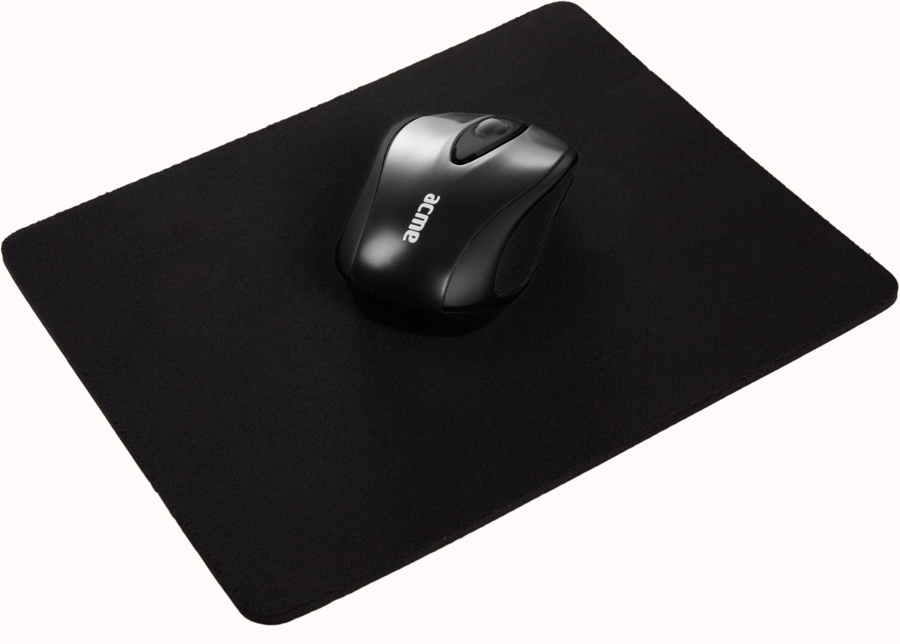 Коврик для мыши Acme, 225x252x5 мм, ткань, черный - 2