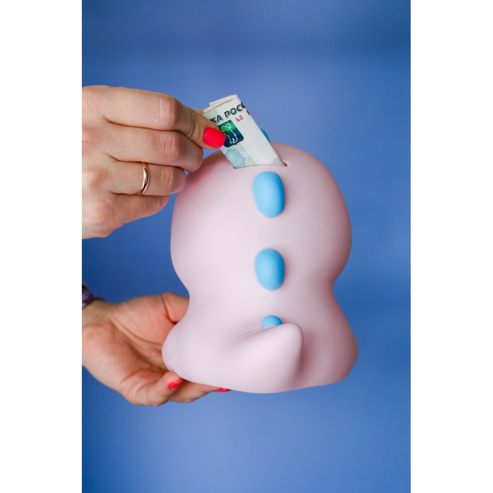 Копилка "Smile dino", розовый - 6