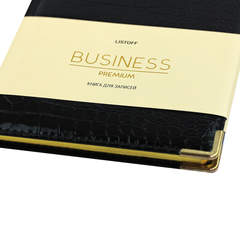 Книга записная "Grand croco", А5, 80 листов, клетка, черный