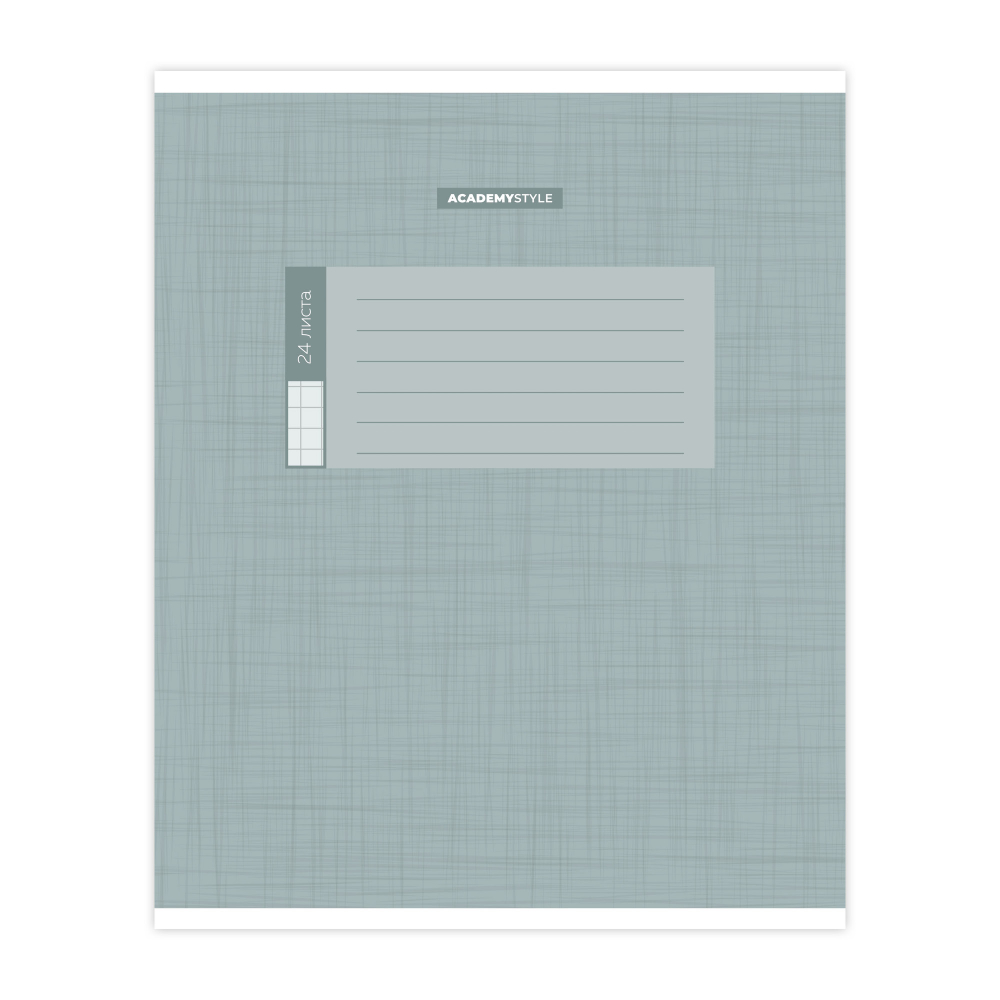 Тетрадь "Пудровый лен", А5, 24 листа, клетка, ассорти - 5