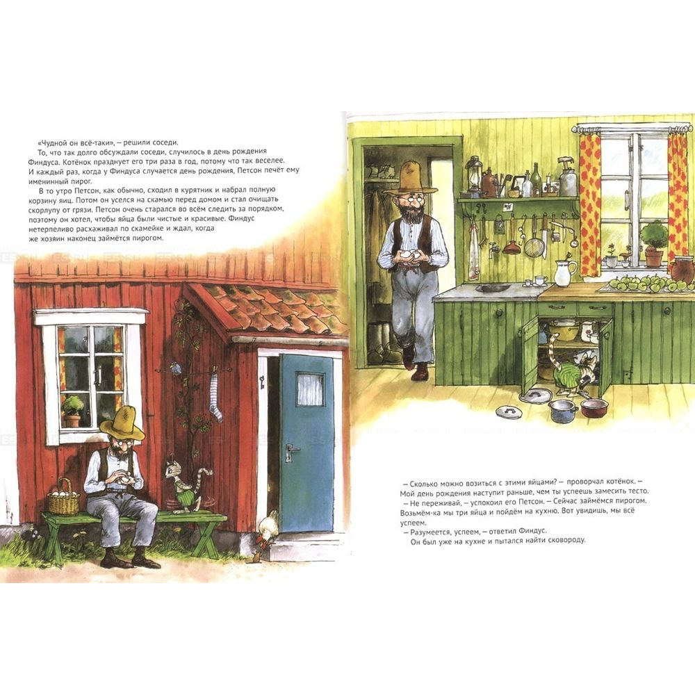 Книга "Именинный пирог", Свен Нурдквист - 3