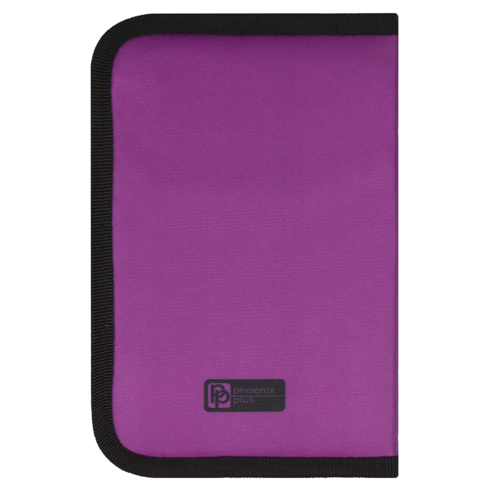 Пенал "Кот" 1 отделение, фиолетовый - 4