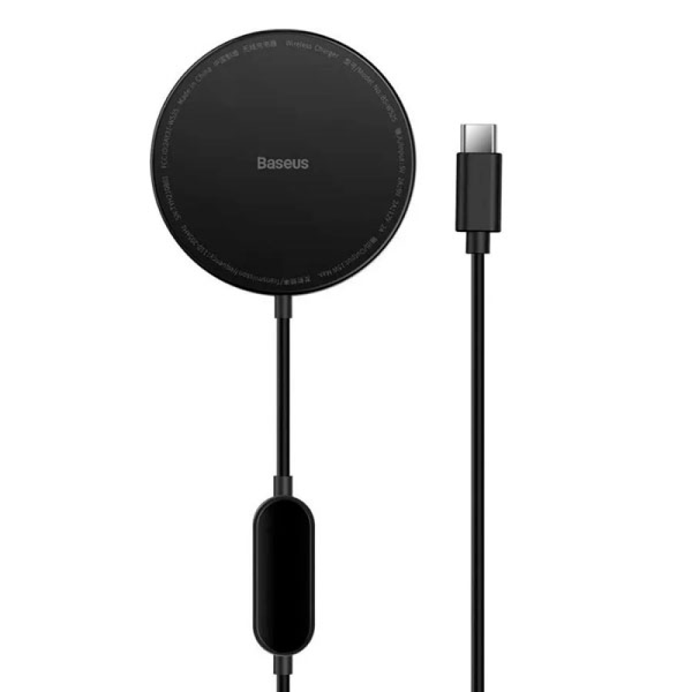 Беспроводное зарядное устройство "Baseus Simple Mini2 Magnetic", черный 