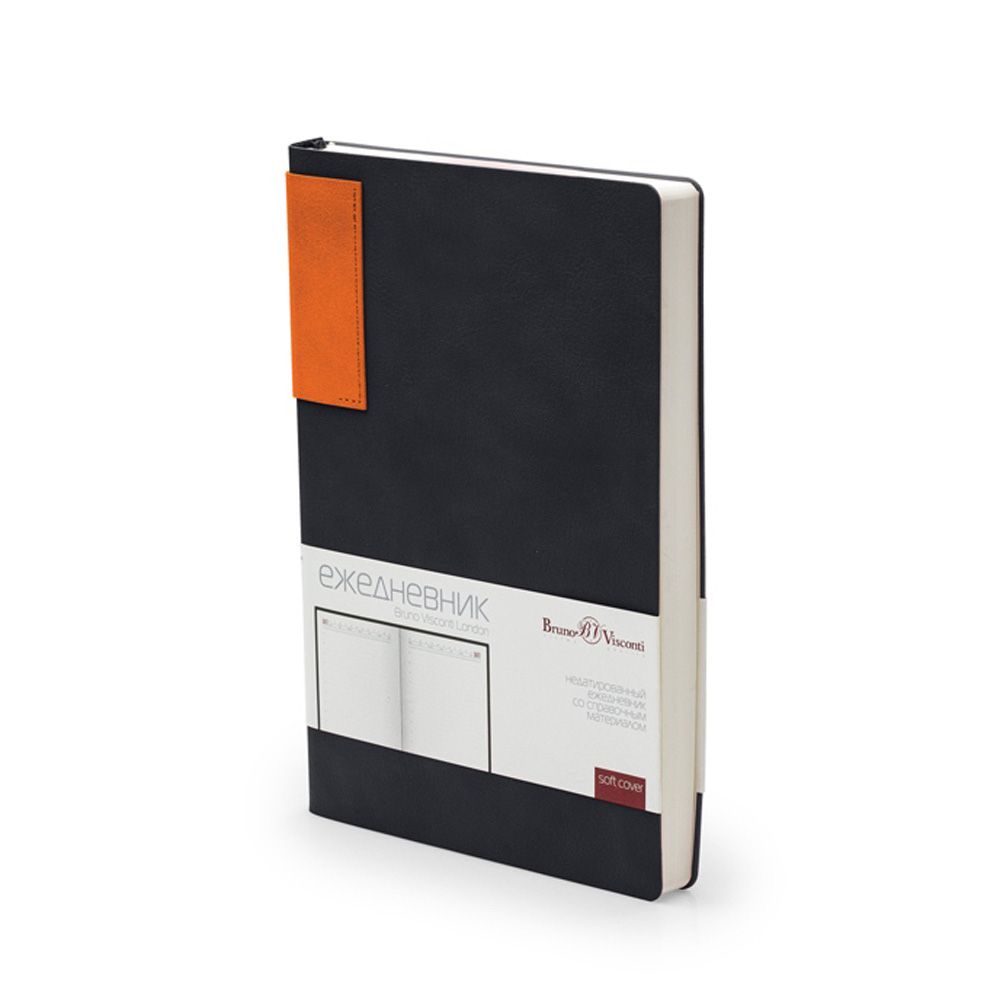 Ежедневник недатированный "London", А5, 272 страницы, черный