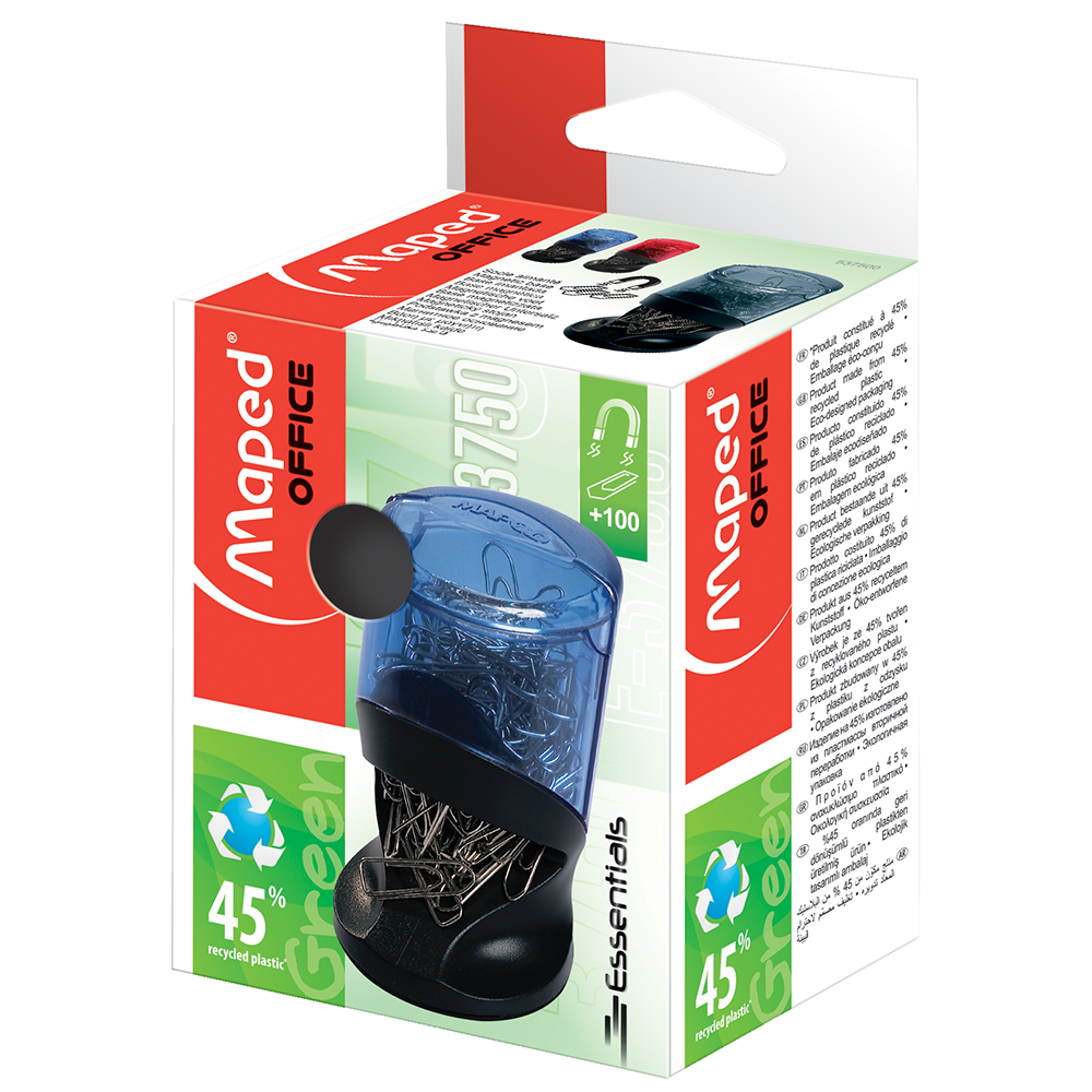 Подставка для скрепок магнитная Maped, 117x70x53 мм, ассорти - 3