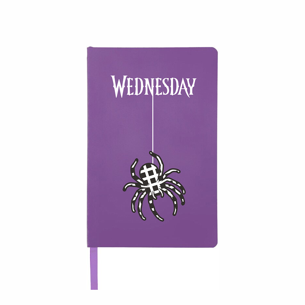 Блокнот в гибкой обложке «Wednesday», А5, фиолетовый