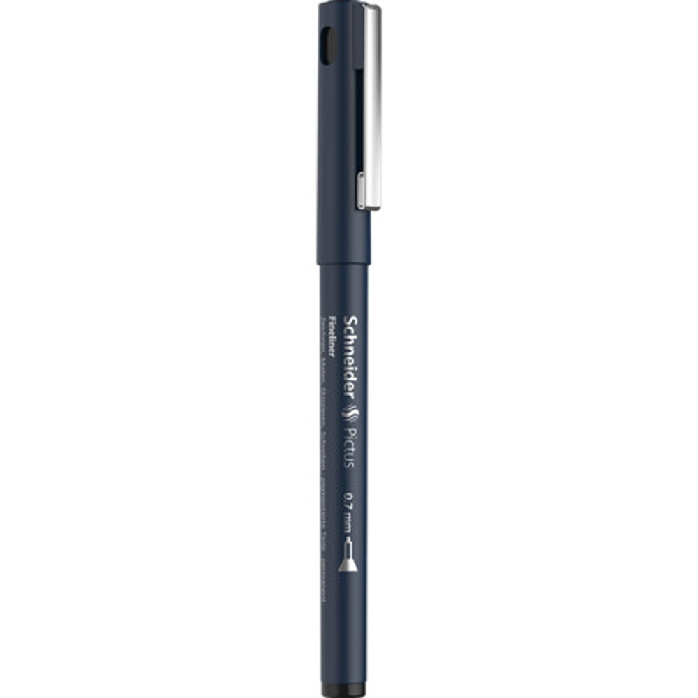 Ручка капиллярная "Schneider Fineliner Pictus", 0.7 мм, черный
