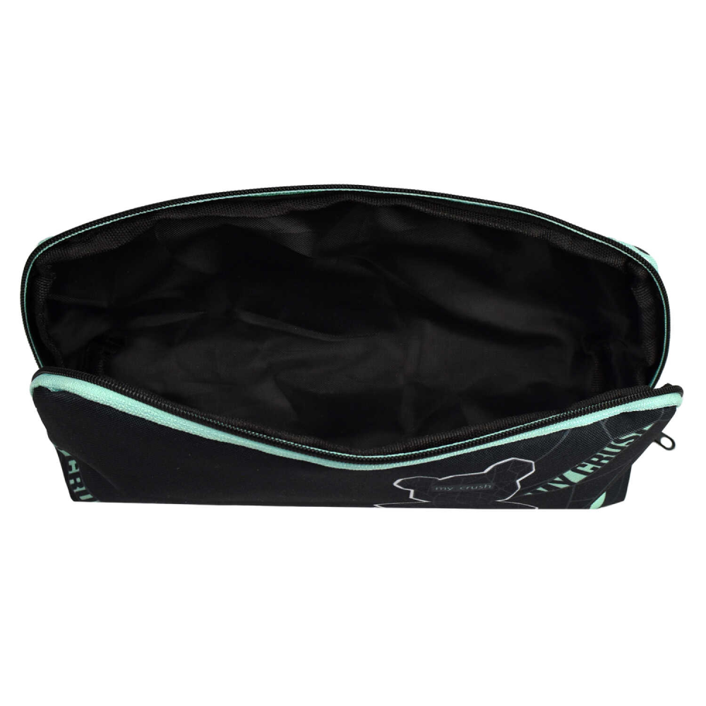 Пенал Феникс+ "Мишка My Crush" 1 отделение, черный