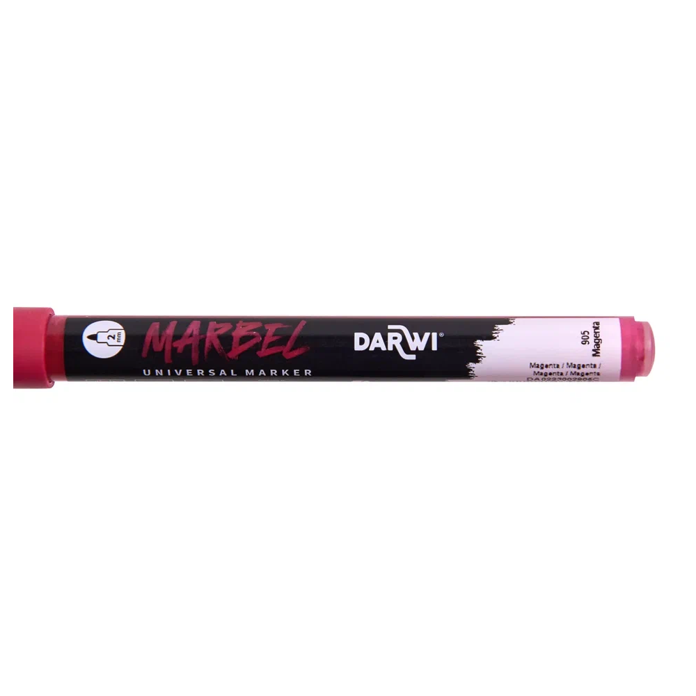 Маркер акриловый "Darwi.Marbel" 905, пурпурный - 4