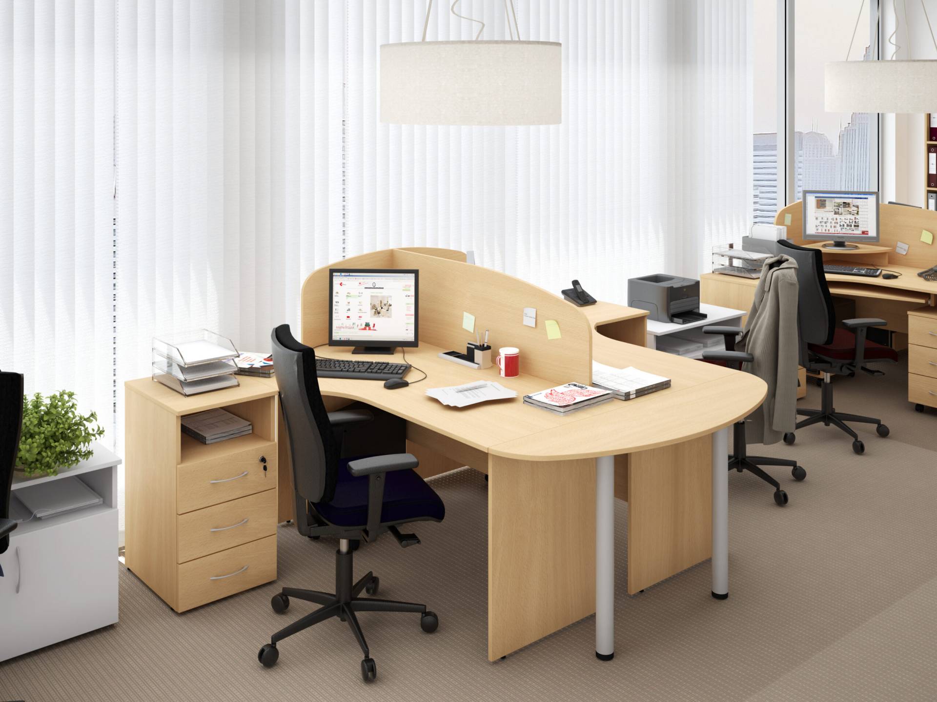 Коллекция Столица стол письменный С-1-12, 1200х700х750 мм, дуб сонома - 5