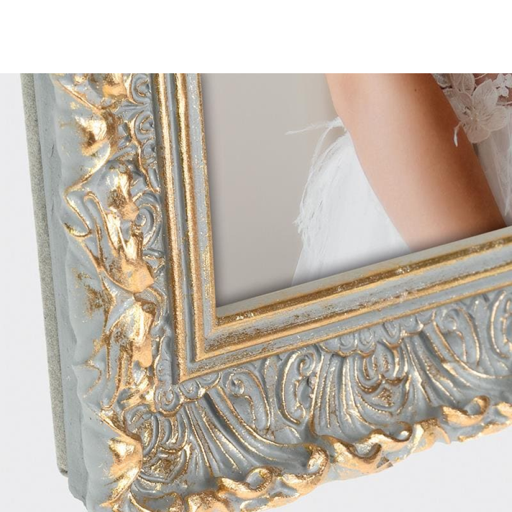 Фоторамка "VALBONNE", 10х15 см, серый, золотистый