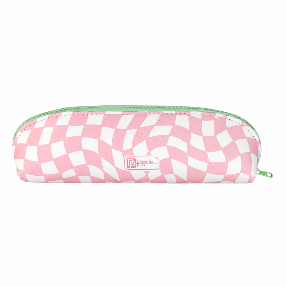 Пенал "Котик с телефоном", 1 отделение, розовый - 3