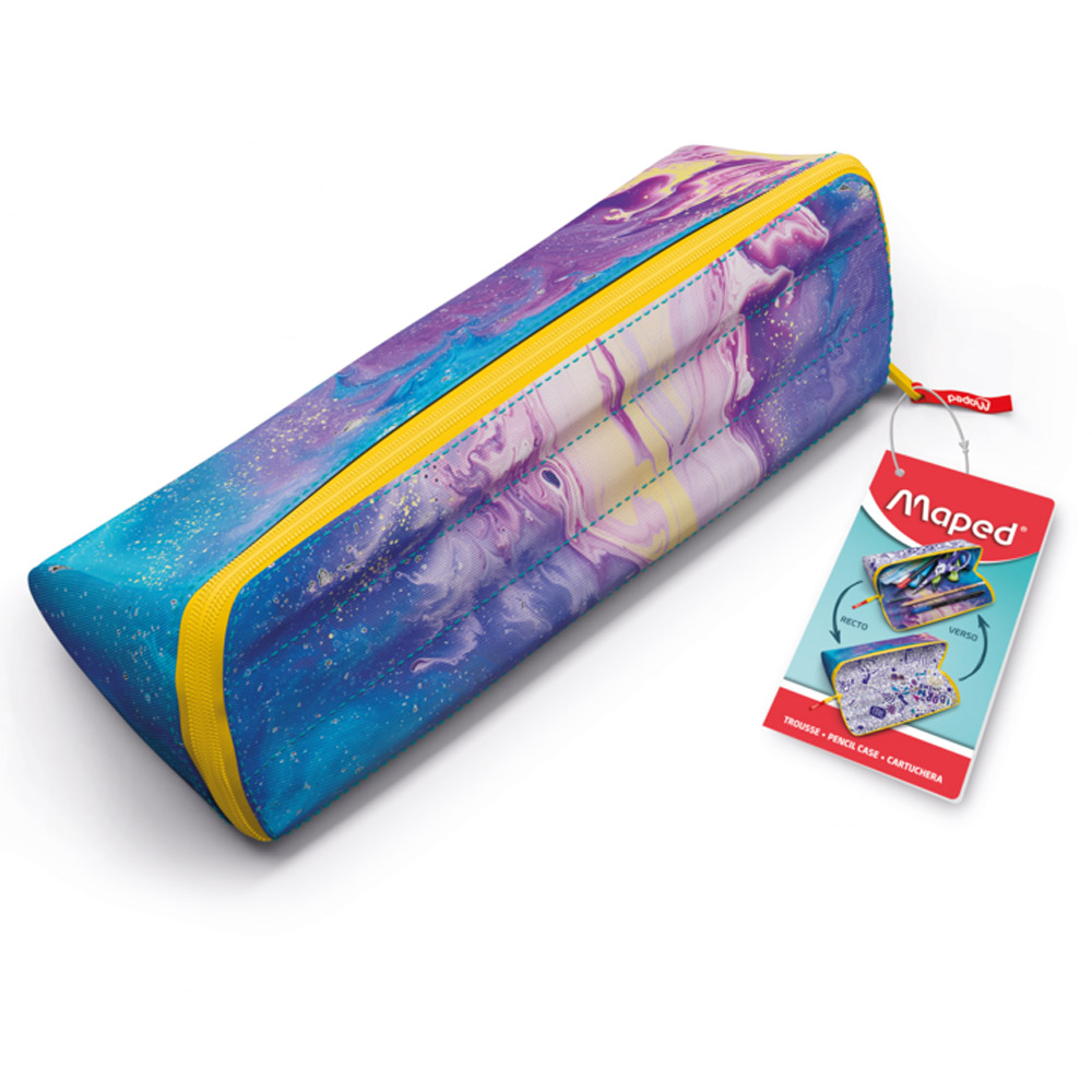 Пенал Maped "Open XXL", 1 отделение, розовый, голубой - 7