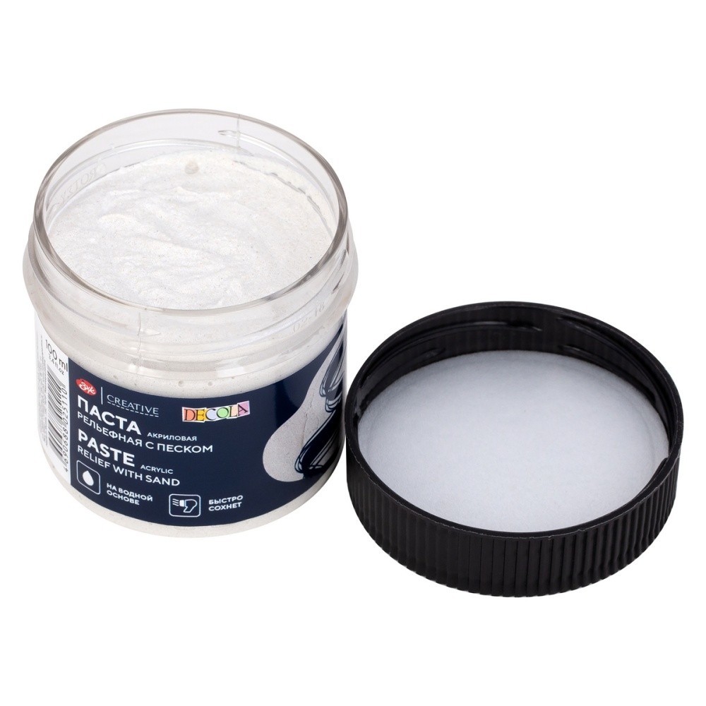 Паста акриловая рельефная "Декола" с песком, 100 мл. - 3