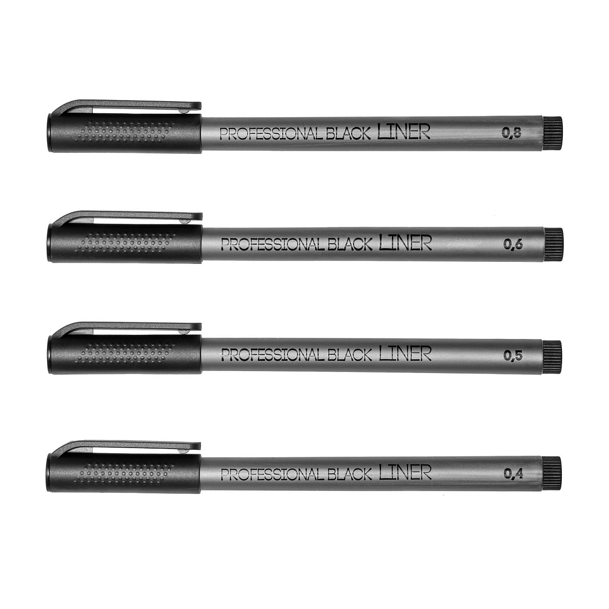 Набор ручек капиллярных "Professional Fine Liners", 4 штуки