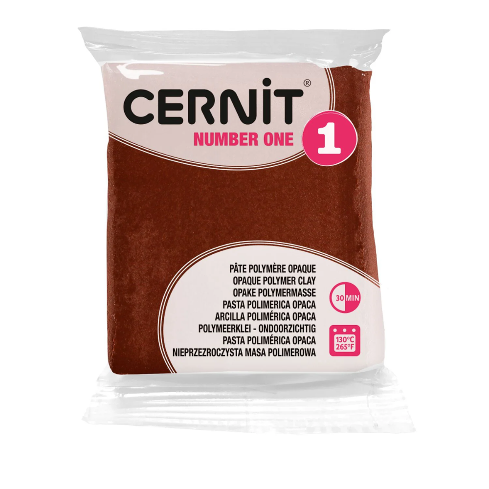 Полимерная глина "Cernit № 1 (Number One)", 56 г, 800 коричневый
