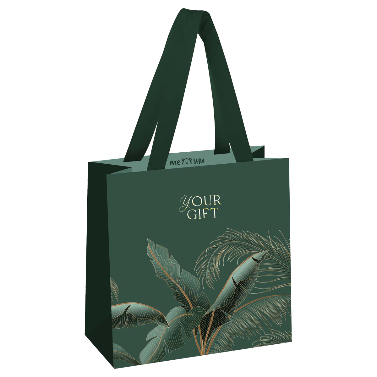 Пакет подарочный 20*20*10 см "Мир тропиков", ламинированный