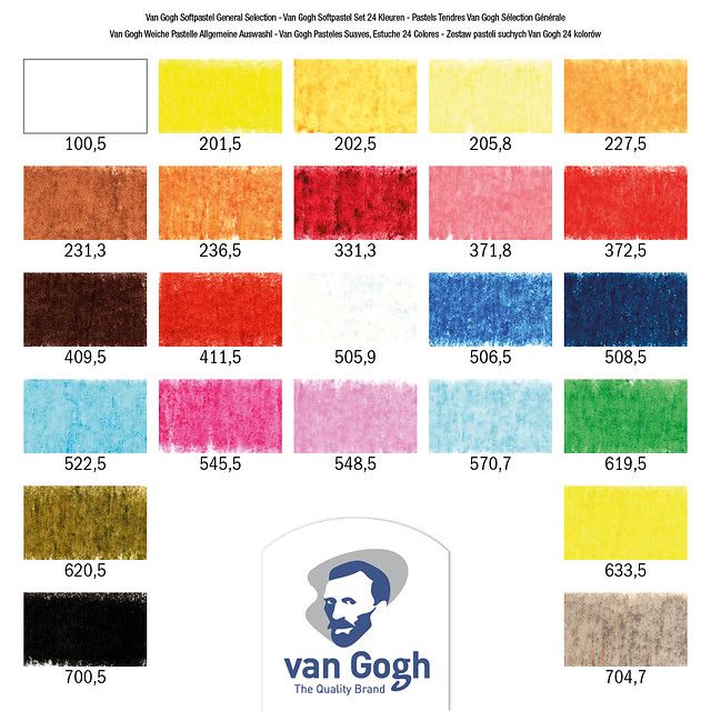 Набор мягкой пастели "Van Gogh", базовый, 24 цвета