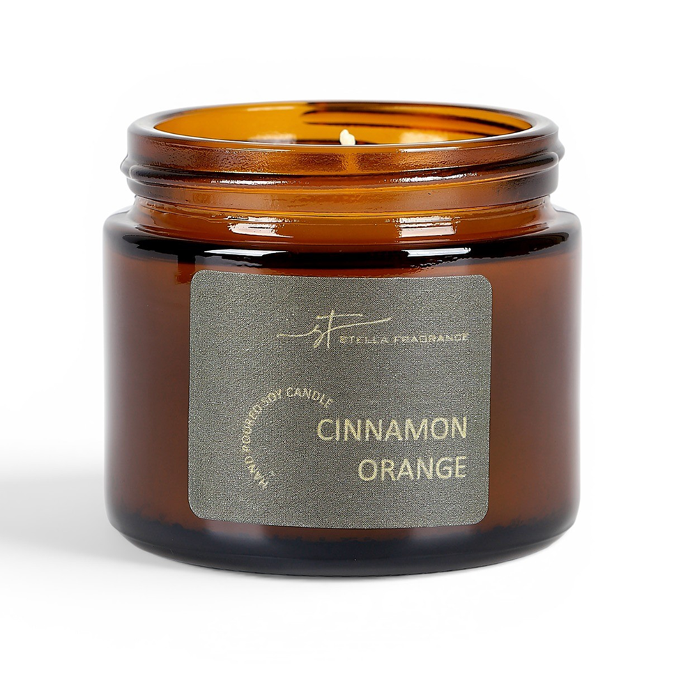 Свеча декоративная "Stella Fragrance. Cinnamon Orange", 50 гр.