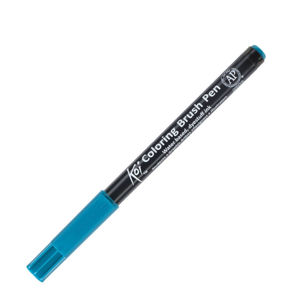 Маркер акварельный "Koi Color Brush", темно-зеленый