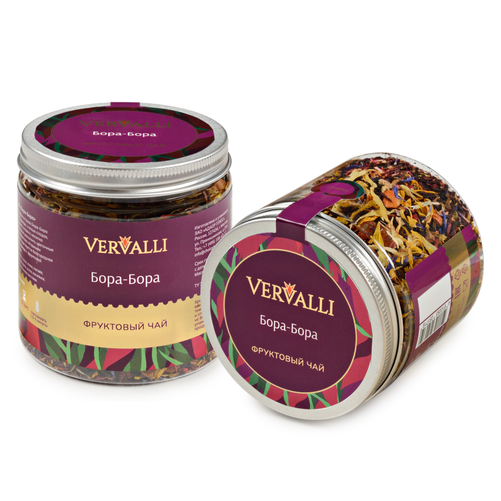 Чай Vervalli "Бора Бора", 80 гр., фруктовый