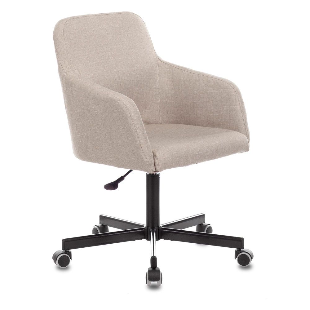 Кресло для персонала Бюрократ "CH-380M", металл, ткань, миндальный капучино