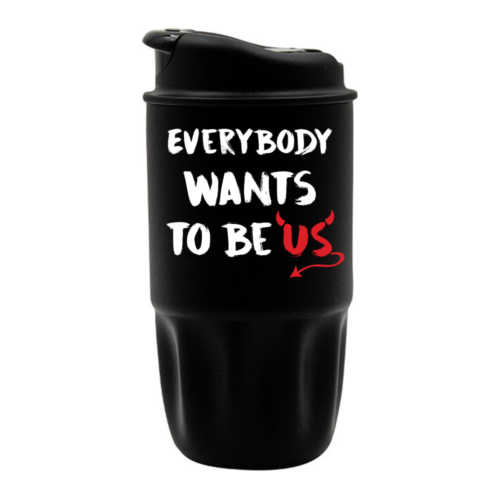 Термокружка "Everybody wants to be us", 450 мл, нержавеющая сталь, черный