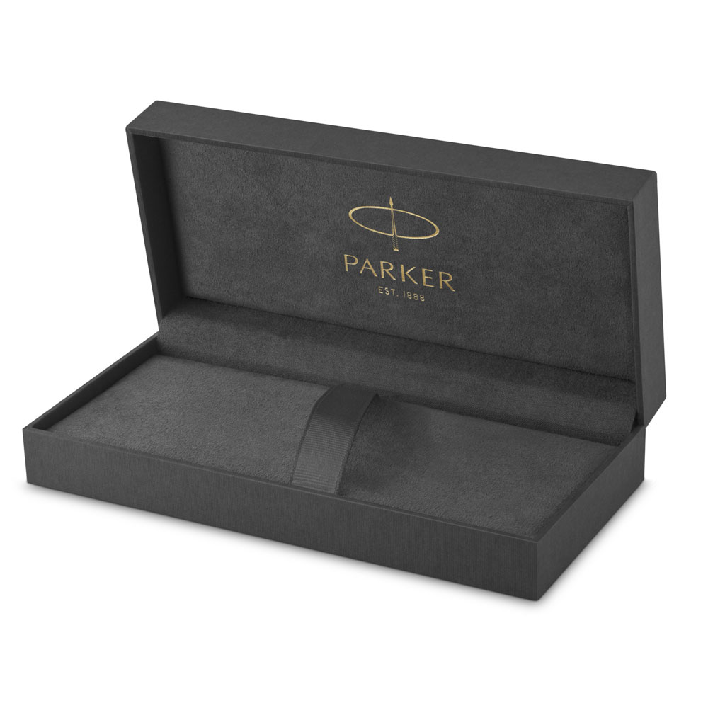 Ручка шариковая автоматическая Parker "Sonnet Lacquer Deep Black GT", 0.7 мм, черный, золотистый, стерж. черный - 3