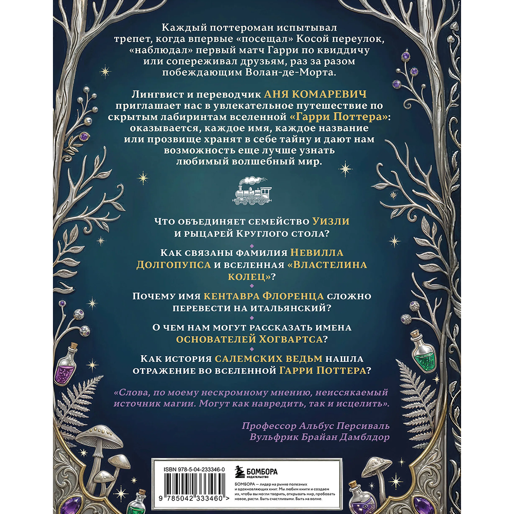Книга "Гарри Поттер и скрытые смыслы. Пасхалки, тайны и отсылки в именах и названиях культовой вселенной", Аня Комаревич