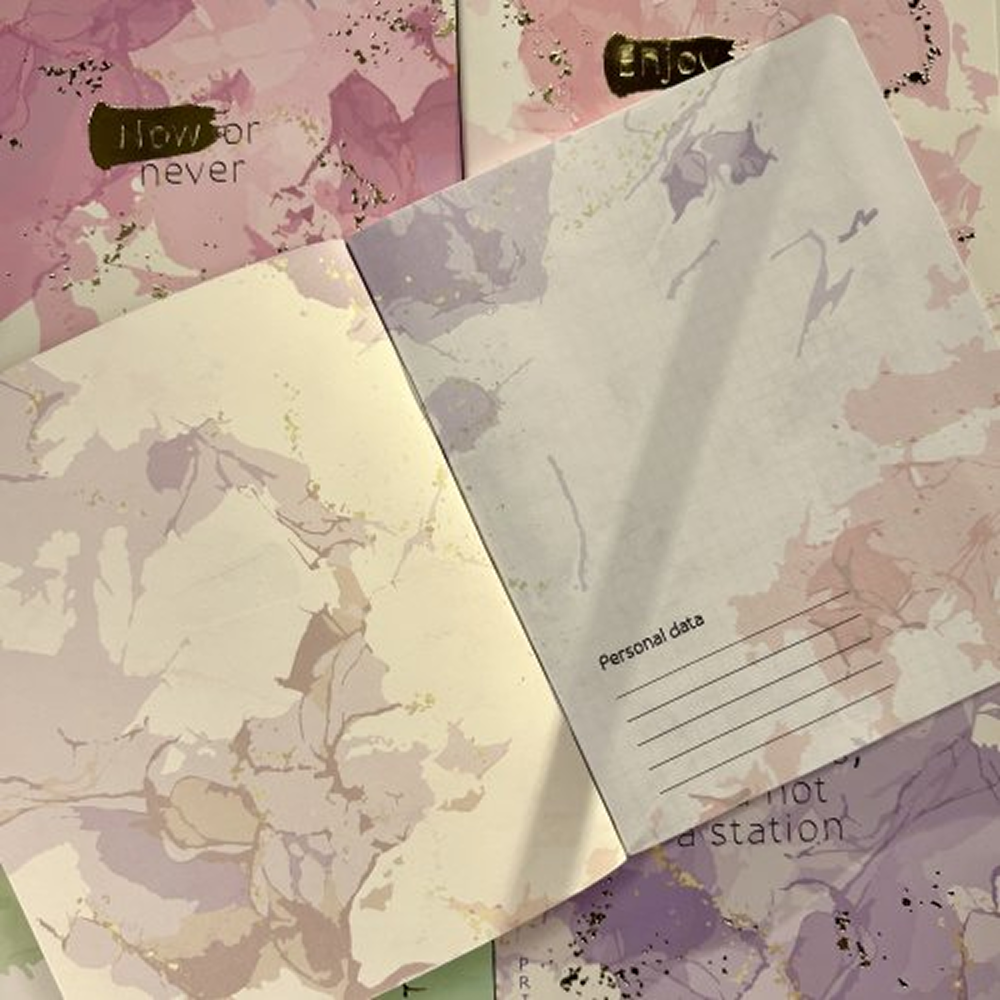 Тетрадь "Primavera", A5, 48 листов, клетка, скоба сбоку, ассорти - 16