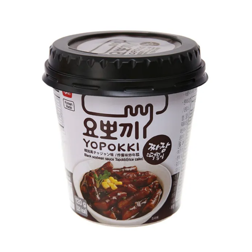 Палочки рисовые "Yopokki. Jjajang" с соусом чачжан, 120 гр.