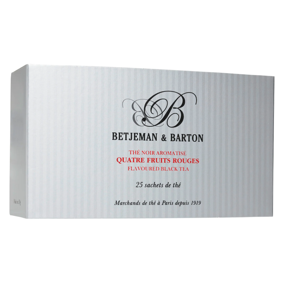 Чай "Betjeman Barton", 25 пакетиков х2 г, черный, Quatre Fruits Rouges
