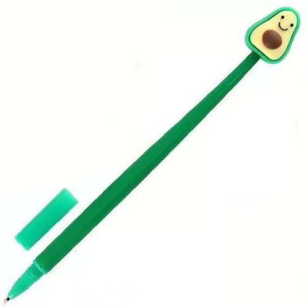 Ручка шариковая Magic Time "Авокадо" с топпером, 0.5 мм, ассорти, стерж. синий