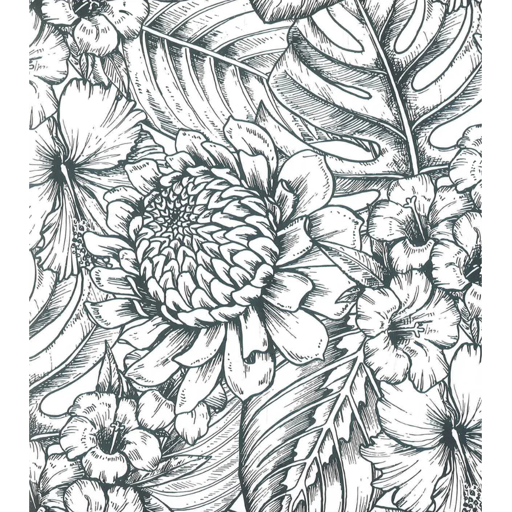 Раскраска "Colouring Book. Beautiful Blooms", (английский язык)