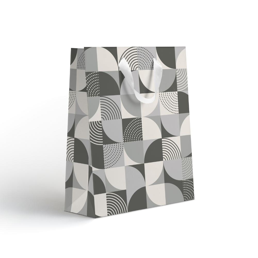 Пакет бумажный подарочный "Country M", 18х22.7х10 см, ассорти