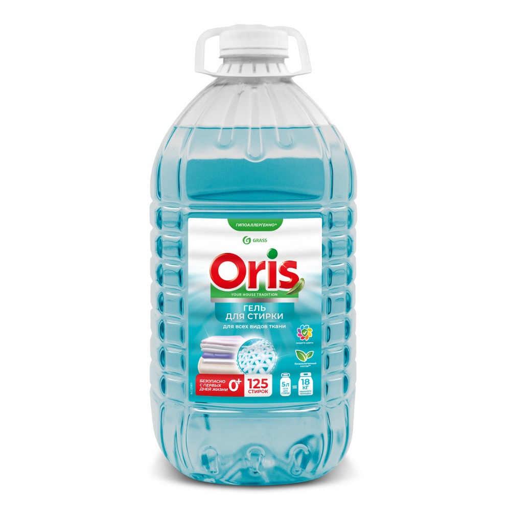 Средство для стирки "Oris", 5 л, жидкое, концентрат (125901)