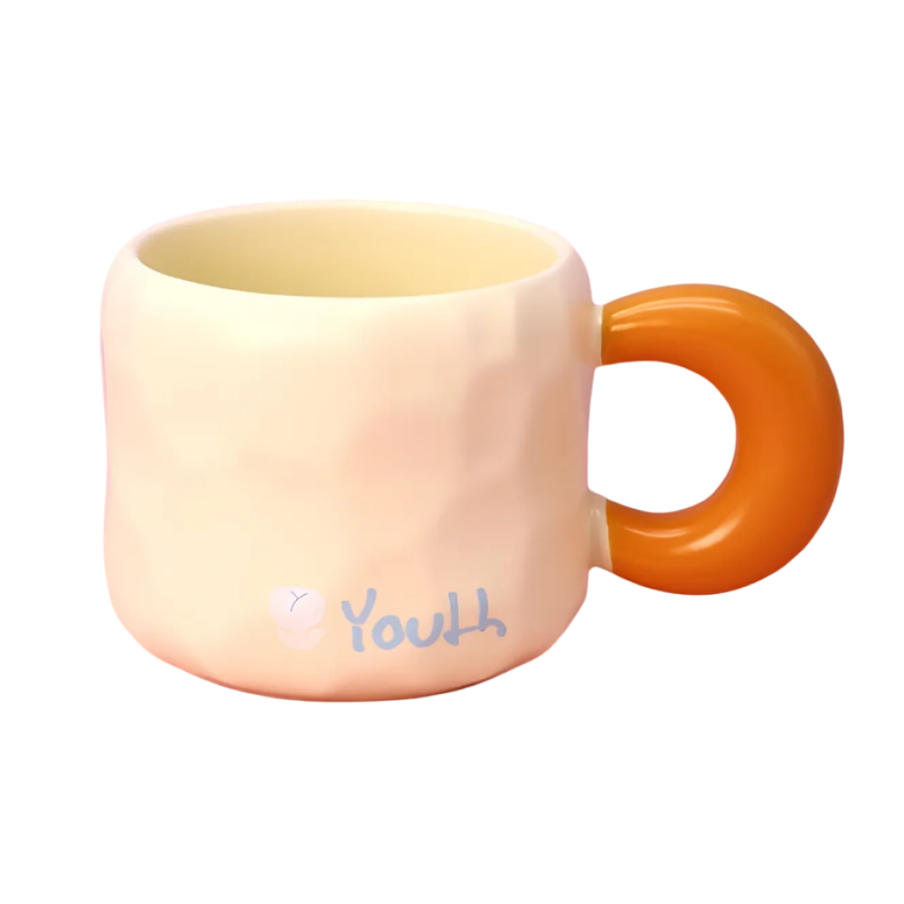 Кружка "Youth flower", керам., 450 мл., бежевый