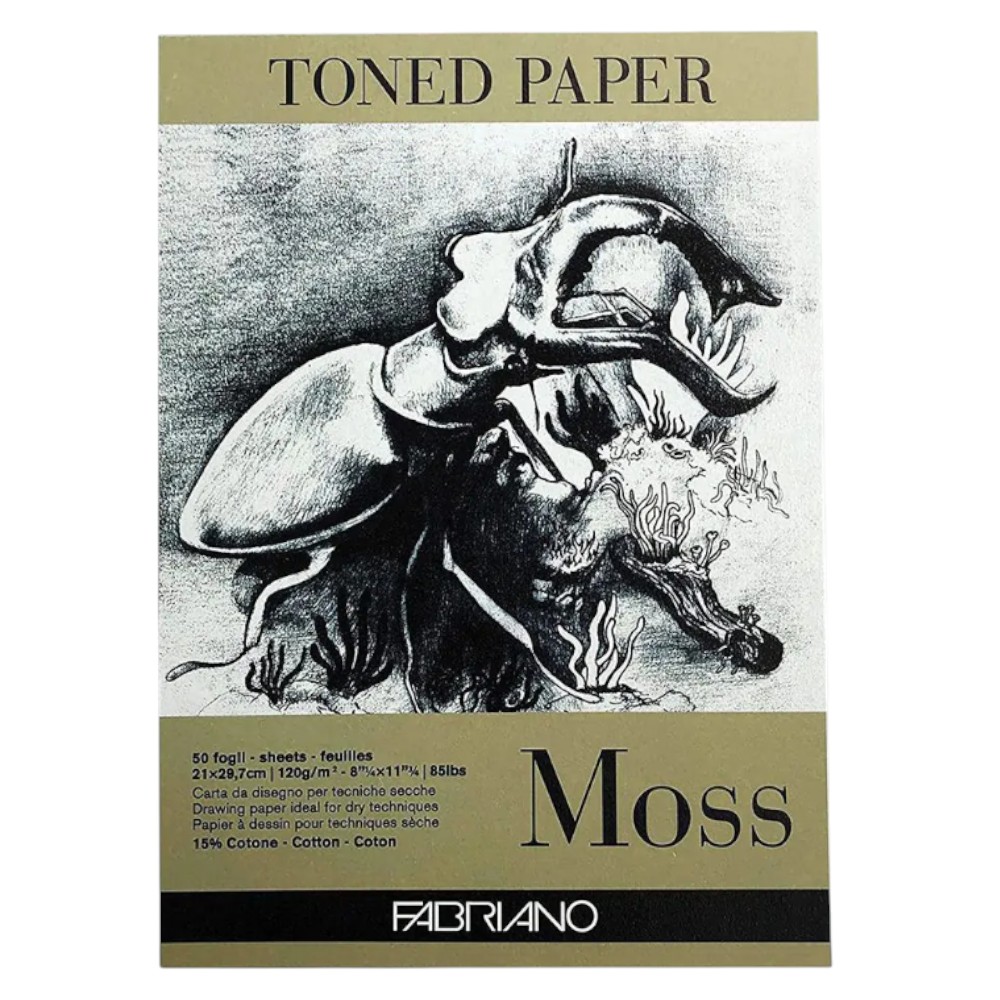 Блок бумаги для рисования "Fabriano. Moss", 21х29,7 см, 120 г/м2, 50 листов