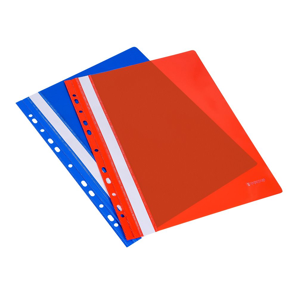 Папка-скоросшиватель с перфорацией "Donau", A4, красный - 3