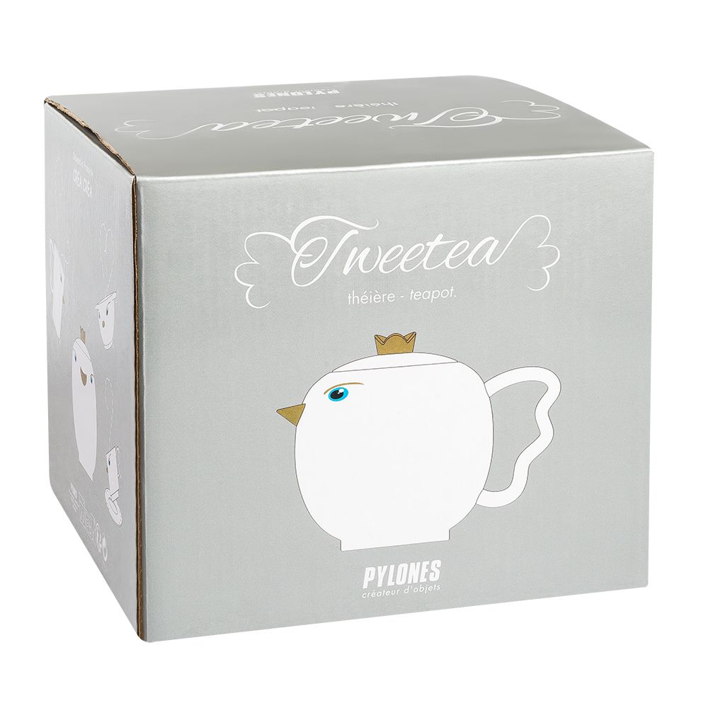 Чайник "Tweetea", фарфор, 1100 мл, белый - 5