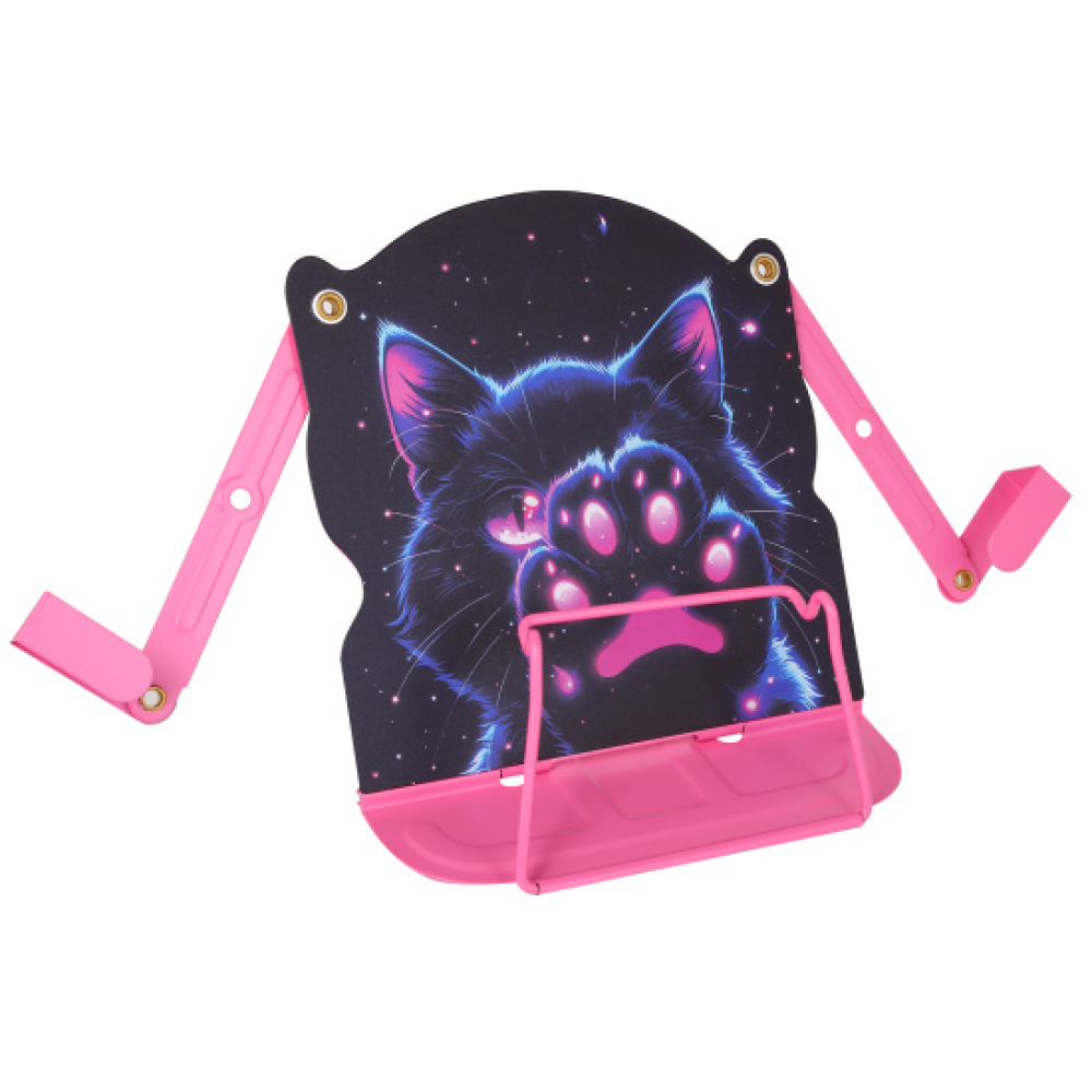 Подставка для книг "Cosmo Cat", черный, розовый