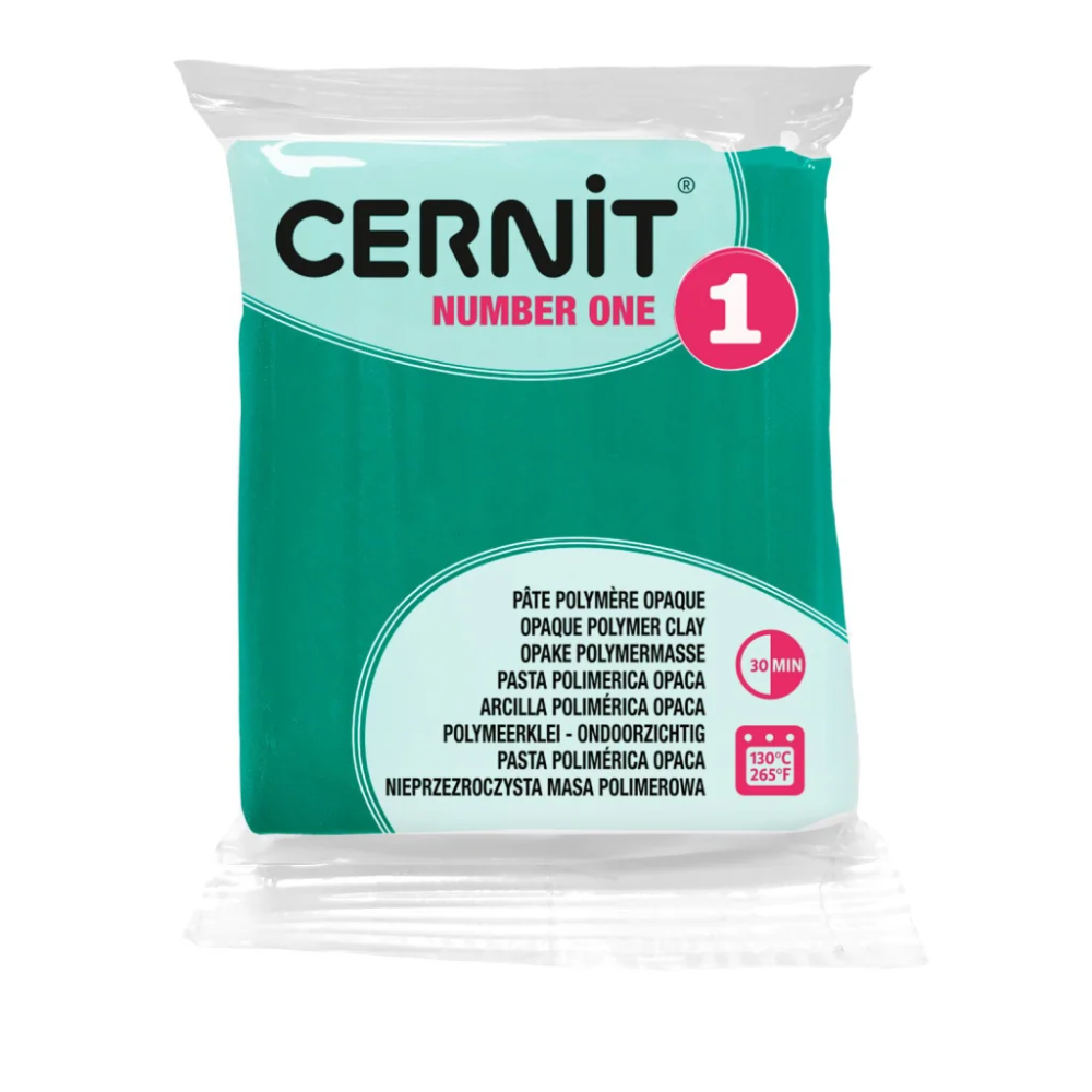 Полимерная глина "Cernit № 1 (Number One)", 56 г, 600 зеленый