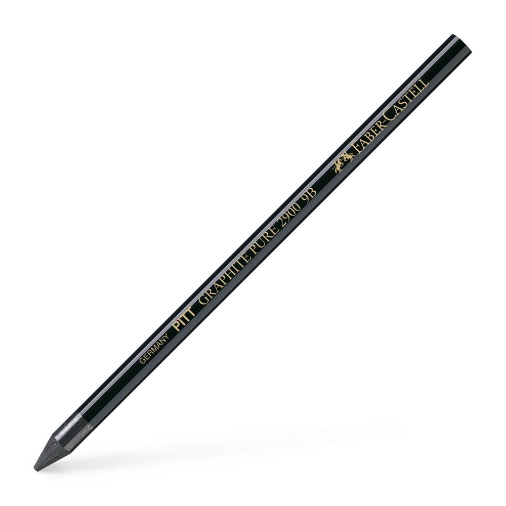 Карандаш цельнографитный PITT "Graphite Pure", 9B