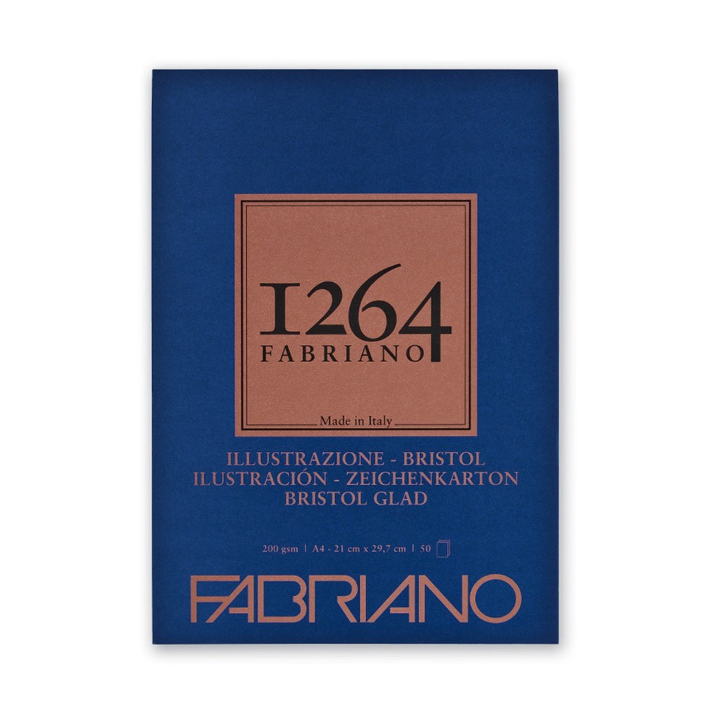 Блок-склейка бумаги для графики "Fabriano. 1264", 21х29,7 см, 200 г/м2, 50 листов