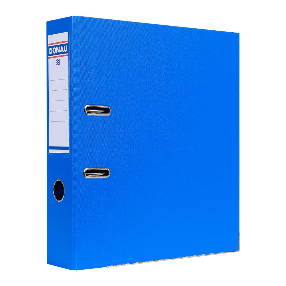 Папка-регистратор "Donau", A4, 75 мм, ПВХ, светло-синий