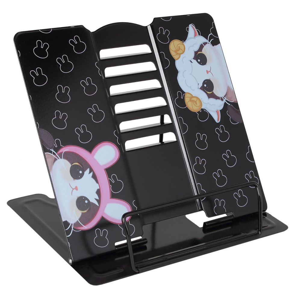 Подставка для книг "Cat fun", черный