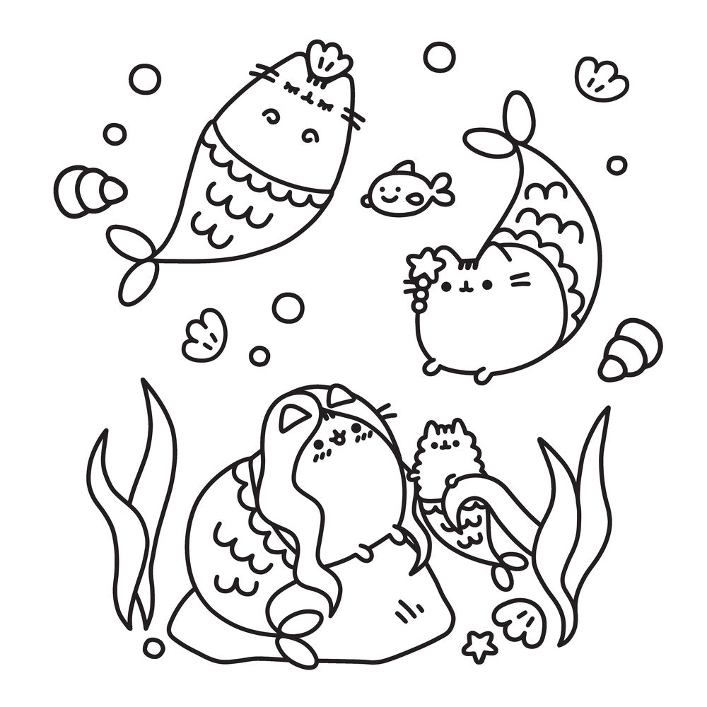 Раскраска-антистресс "Пушин Кэт. Маленькая мяу-раскраска", Клэр Белтон - 8