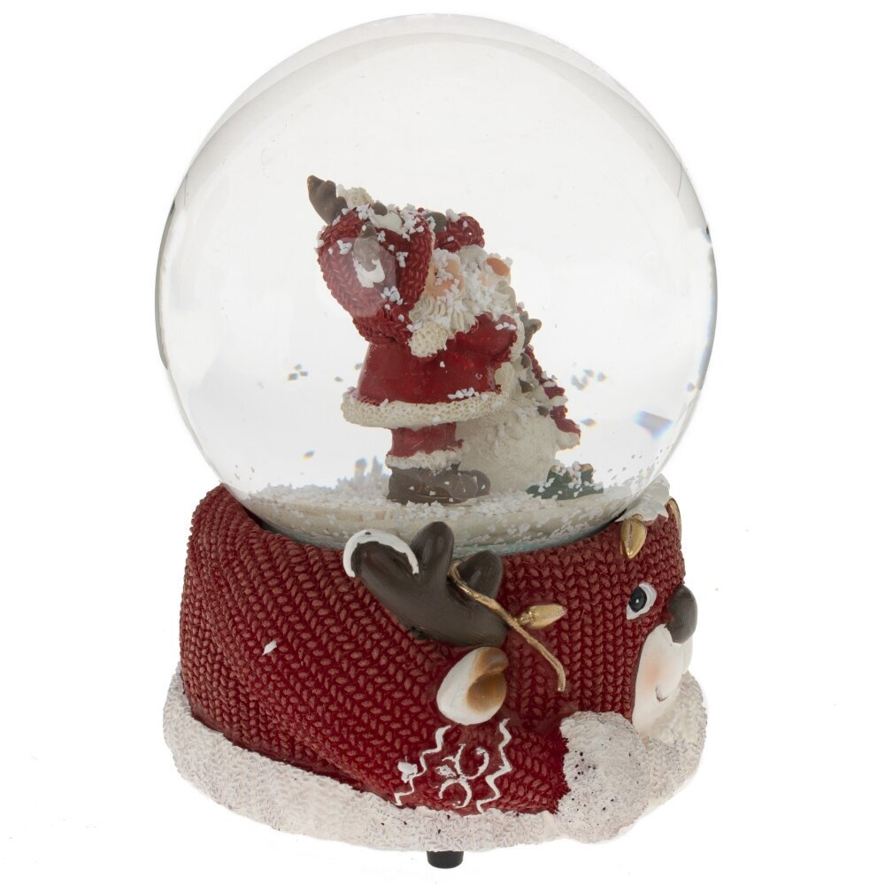 Фигурка музыкальная "Дед Мороз", 11х10х14 см, разноцветный