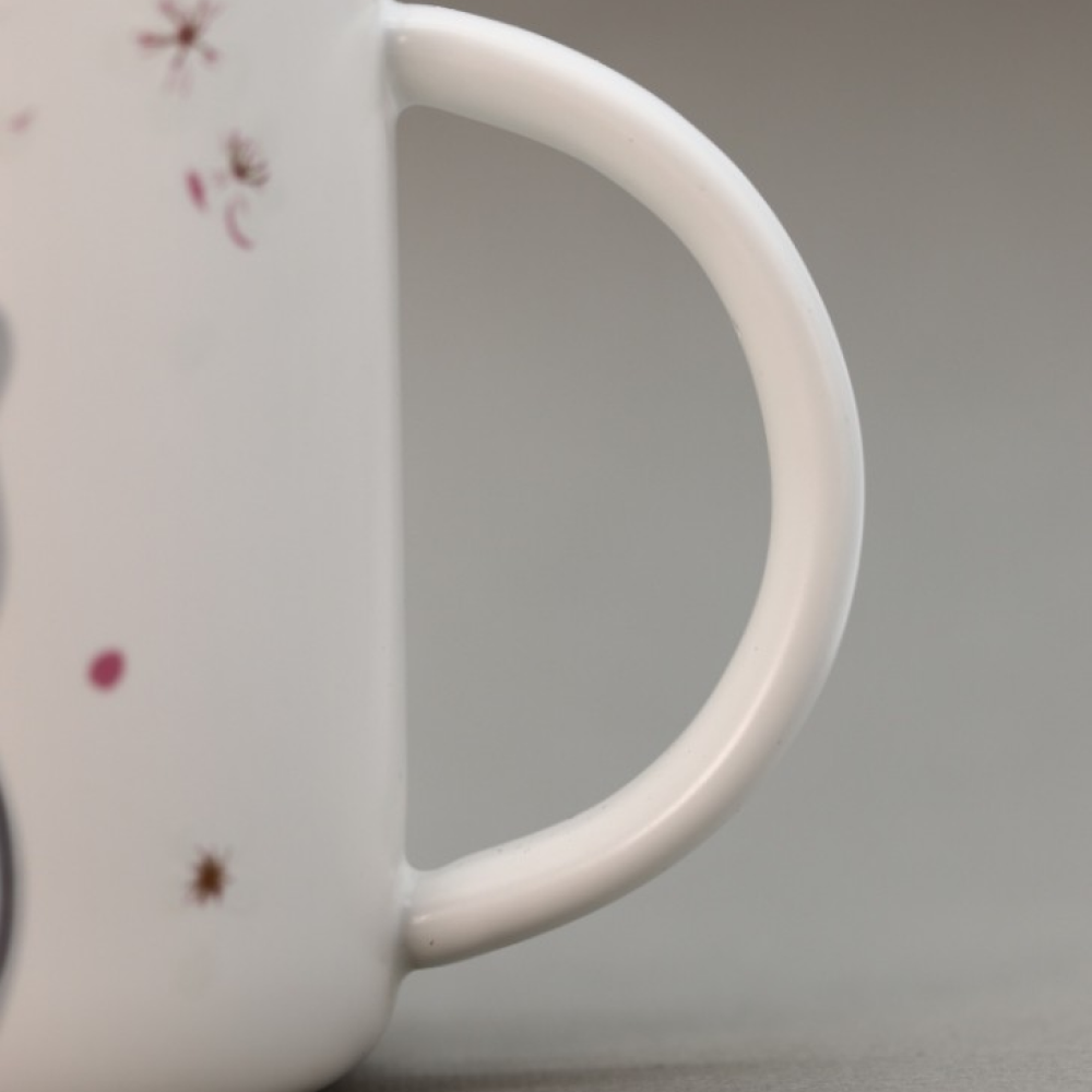 Кружка "lovely kitten open eyes" с крышкой, керамика, 450 мл, белый - 5