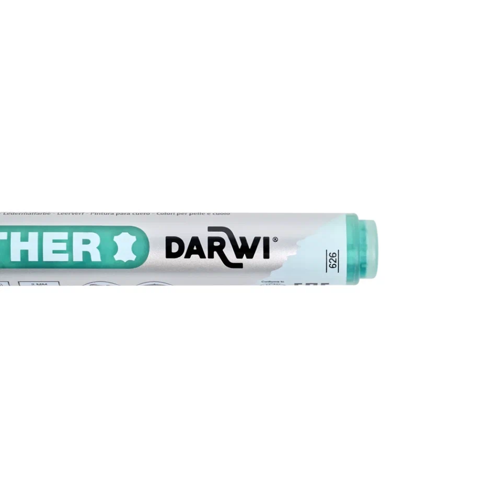 Маркер акриловый для кожи "Darwi", 2 мм, темно-зеленый - 3